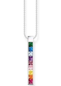 Thomas Sabo Damen Kette mit Anhänger "silber, weiße Steine, KE2146-051-14-L45V, KE2146-477-7-L45V", 45, Silber 925 (Sterlingsilber), silber, Silber