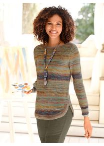 Casual Looks Damen Strickpullover "Pullover", bunt, Gr. 50, gemustert, mehrfarbig, meliert, 82% Polyacryl, 18% Baumwolle, Pullover