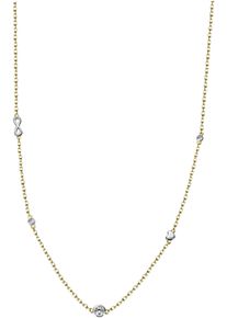 Firetti Damen Kette mit Anhänger "Schmuck Geschenk Silber 925 Halsschmuck Bicolor Solitär Herz Infinity", Silber 925 (Sterlingsilber), L: 45cm B: