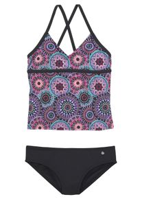 s.Oliver Kinder Tankini, bunt, Gr. 122, bedruckt, Polyamid, Bikini-Sets, mit coolem Print