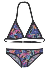 Bench. Kinder Triangel-Bikini "Pitch Kids", bunt, Gr. 146, bedruckt, floral, Polyamid, Bikini-Sets, mit trendigem Dschungeldruck