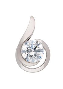 Adelia´s ADELIA ́S Damen Ketten-Anhänger "333 Weißgold Anhänger mit Zirkonia", mit Zirkonia, Weißgold 333, silber, Weißgold 333, Schmuckanhänger, 333 Gold mit