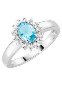 Firetti Damen Fingerring "Schmuck Geschenk Silber 925 Silberring Blüte", 19, Silber 925 (Sterlingsilber), 3,1mm, weiß, Silber 925 (Sterlingsilber),