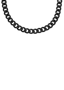 Fossil Damen Edelstahlkette "JEWELRY BOLD CHAINS, JF04614040, JF04612710, JF04614040", Edelstahl, schwarz, Edelstahl, B:8,6mm, Halsketten