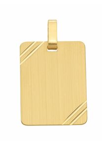 Adelia´s ADELIA ́S Damen Ketten-Anhänger "333 Gold Gravurplatte Anhänger", Gelbgold 333, gold, Gelbgold 333, Schmuckanhänger, 333 Gold Goldschmuck für Damen
