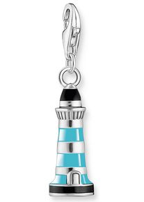 Thomas Sabo Damen Charm-Einhänger "Leuchtturm Silber, 1995-007-7", schwarz, Silber 925 (Sterlingsilber), Charms