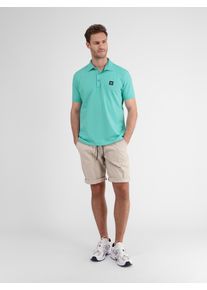 Lerros Herren Poloshirt "Lerros Herren Poloshirt mit Stretchanteil, unifarben", blau, Gr. S, 97% Baumwolle, 3% Elasthan, Shirts