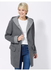 Casual Looks Damen Anorak, grau, Gr. 36, unifarben, 100% Polyester, Jacken