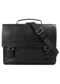 Harold'S HAROLD'S Damen Umhängetasche "Campo", schwarz, Leder, used, Taschen, echt Leder