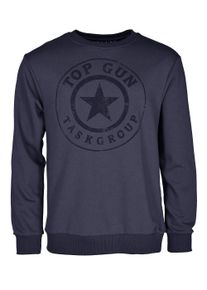 Top Gun Herren Sweater "TG20212106", blau, Gr. M, Obermaterial: 65% Baumwolle; 35% Polyester / 65% Baumwolle; 35% Polyester, Sweatshirts