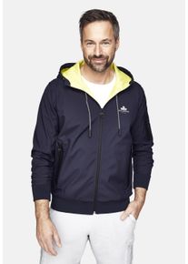 NEW CANADIAN Herren Outdoorjacke, blau, sportlich, Gr. L, bedruckt, 100% Polyester, Jacken, mit trendigem Kontrastfutter