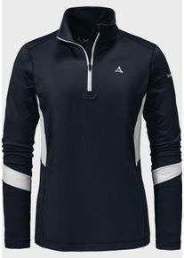Schöffel SCHÖFFEL Damen Longsleeve "Longsleeve Lenggries L", blau, sportlich, Gr. 42, Oberstoff : 89% Polyester 11% Elasthan, Shirts