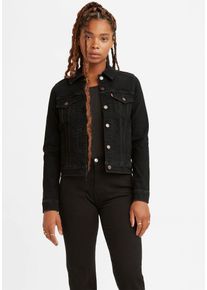 Levi's LEVI'S Damen Jeansjacke "Original Trucker", schwarz, casual, Gr. M, Denim/Jeans, Obermaterial: 86% Baumwolle, 13% Polyester, 1% Elasthan, Jacken,