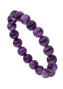 Jobo Damen Armband "Edelsteinarmband lila", Materialmix, lila, Materialmix, Armbänder, mit Amethyst 19 cm