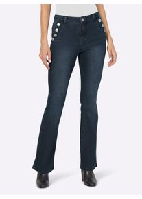 Heine Damen Bequeme Jeans, blau, Gr. 34, unifarben, 78% Baumwolle, 20% Polyester, 2% Elasthan, Jeans