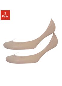 Vivance Damen Füßlinge, Gr. 35, beige, Polyamid, unifarben, Socken, mit Ballenpolster
