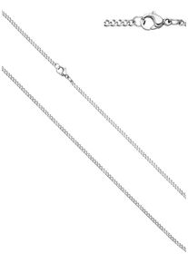 Jobo Damen Edelstahlkette, Edelstahl, L: 45cm, silber, Edelstahl, Halsketten, Panzerkette Edelstahl 45 cm 2,2 mm