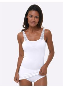 wäschepur WÄSCHEPUR Damen Unterziehshirt, Gr. 38, weiß, 95% Modal, 5% Elasthan, Unterhemden