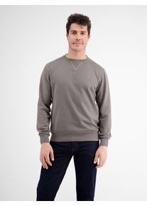 Lerros Herren Sweatshirt "Lerros Leichter Sweater in Strukturqualität", grau, Gr. S, 50% Baumwolle, 50% Polyester, Sweatshirts