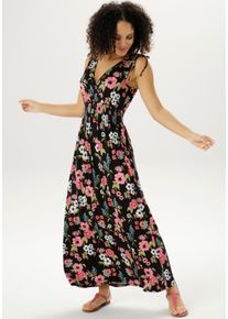 Damen Sommerkleid, bunt, Gr. 48, Aniston SELECTED, bedruckt, geblümt, Single Jersey, Obermaterial: 95% Viskose, 5% Elasthan, Kleider, mit Trägern zum