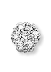 ONE ELEMENT Damen Ketten-Anhänger "0.15 ct Diamant Brillant Anhänger aus 585 Weißgold", 0.15 ct mit Diamant, Weißgold 585-Gold, silber, Weißgold 585,