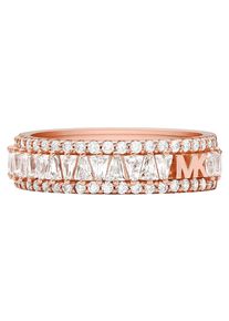 Michael Kors Damen Fingerring "PREMIUM, BRILLANCE, PRECIOUS, MKC1637AN", 17,5, Silber 925 (Sterlingsilber), 5,6mm, rosa, Silber 925 (Sterlingsilber),