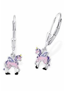 Mädchen Paar Ohrhänger "Einhorn, 2013152", Silber 925 (Sterlingsilber), silber, Prinzessin Lillifee, Silber 925 (Sterlingsilber), Ohrringe