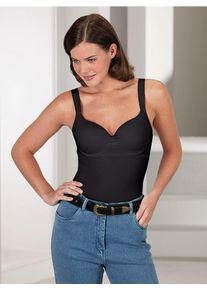 Viania Damen BH-Hemd, Gr. 80, schwarz, 90% Polyamid, 10% Elasthan, BHs