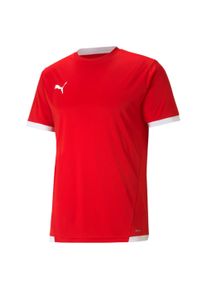 Puma Herren Trainingstop "TEAMLIGA JERSEY", rot, sportlich, Gr. XL, unifarben, Interlock, Obermaterial: 100% Polyester, Tops