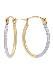 Firetti Damen Paar Creolen "Schmuck Geschenk Gold 375 Ohrschmuck Creole", Gelbgold 375, gold, Gelbgold 375, Ohrringe
