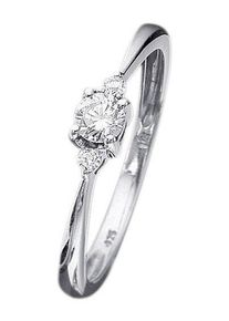 Firetti Damen Solitärring "Schmuck Geschenk Gold 333 Damenring Verlobungsring Goldring Solitär", 17, 0,25 ct P1 = bei 10-facher Vergrößerung