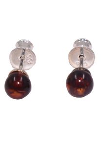 Firetti Damen Paar Ohrstecker "Schmuck Geschenk Ohrschmuck Bernstein", Silber 925 (Sterlingsilber)-Bernstein, bunt, Silber 925 (Sterlingsilber),