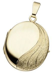 Jobo Damen Medallion-Anhänger "Anhänger Medaillon oval", Gelbgold 585, gelb, Gelbgold 585, Schmuckanhänger, 585 Gold