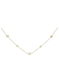 Jobo Damen Kette mit Anhänger "Herz Kugel", Silber 925 (Sterlingsilber), L: 45cm, gold, Silber 925 (Sterlingsilber), Halsketten, 925 Silber vergoldet