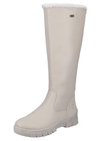 Remonte Damen Winterstiefel, Gr. 39, beige, Leder, Textil, klassisch, Schuhe