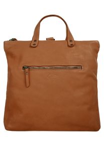 CLUTY Damen Umhängetasche, braun, Leder, vintage, Taschen, echt Leder, Made in Italy
