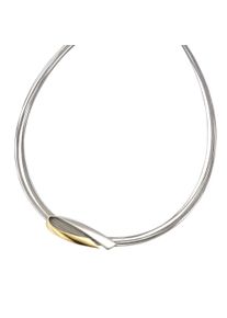 Vivance Damen Collierkettchen "925/- Sterling Silber rhodiniert + Stahl", 44 + 5cm, Silber 925 (Sterlingsilber), L: 49cm B: 41.0mm, bunt, Silber 925