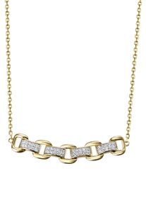 Firetti Damen Kette mit Anhänger "Schmuck Geschenk Silber 925 Halsschmuck Halskette Ankerkette", Silber 925 (Sterlingsilber), L: 45cm, gelb, Silber