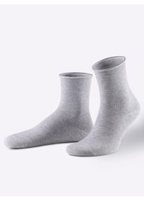 wäschepur WÄSCHEPUR Damen Socken, Gr. 1, grau, 80% Baumwolle, 18% Polyamid, 2% Elasthan, Socken