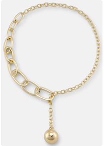 Heine Damen Collier, gold, Metall, Halsketten