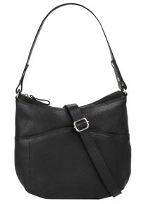 Betty Barclay Damen Umhängetasche, schwarz, Leder, unifarben, leicht glänzend, Taschen, echt Leder