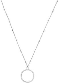 PURELEI Damen Kette mit Anhänger "Schmuck Geschenk Karma Anhänger", Edelstahl, L: 55cm, silber, Edelstahl, Halsketten