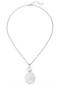 Jobo Damen Kette mit Anhänger, Edelstahl, L: 46cm, silber, Edelstahl, Halsketten, Edelstahl 46 cm
