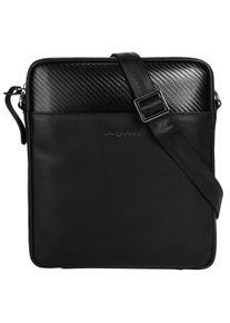 Bugatti Damen Umhängetasche "COMET BAGS", schwarz, Leder, unifarben, leicht glänzend, Taschen, echt Leder