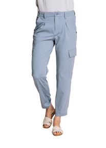 Zhrill Damen 7/8-Hose, blau, casual, Gr. 28, Obermaterial: 88% Polyamid, 12% Elasthan, Hosen, mit Cargotaschen