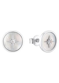 s.Oliver Damen Paar Ohrstecker "Polarstern, 2036857", Silber 925 (Sterlingsilber), weiß, Silber 925 (Sterlingsilber), Ohrringe, mit Zirkonia (synth.)
