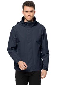Jack Wolfskin Herren Funktionsjacke "STORMY POINT 2L JKT M", blau, sportlich, Gr. XL, Web, Obermaterial: 100% Polyester, Jacken, Wasserabweisend &