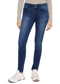 Tom Tailor Damen Skinny-fit-Jeans "Alexa Skinny", grau, casual, Gr. 30, unifarben, Denim/Jeans, Obermaterial: 42% Baumwolle, 34% Polyester, 22%