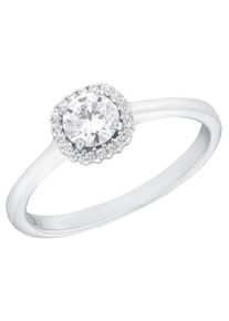 Amor Damen Fingerring "Uni Chic", 54, Silber 925 (Sterlingsilber), 1,5mm, silber, Silber 925 (Sterlingsilber), Fingerringe, mit Zirkonia (synth.)