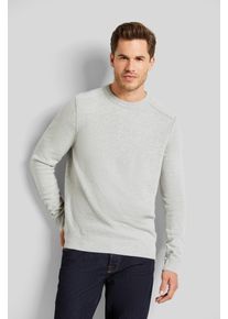 Bugatti Herren Rundhalspullover, grau, casual, Gr. XXL, unifarben, Sweatware, 80% Wolle, 20% Polyamid, Pullover, mit Rundhalsausschnitt